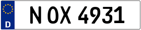 Trailer License Plate